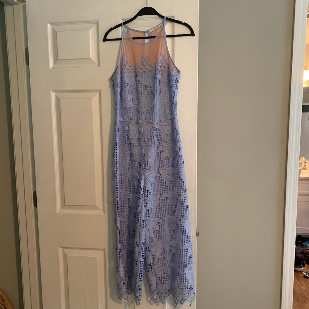 Glamorous lavender lace jumpsuit